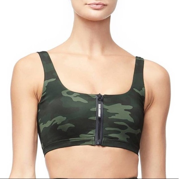 Good American Other - Good American Camo Camouflage Zip-Up Sports Bra size Medium 2
